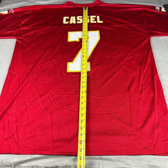 Reebok Jersey Mens 2XL Red NFL KC Cassel 7 V-Neck Short Sleeves Pullover - Picture 8 of 9